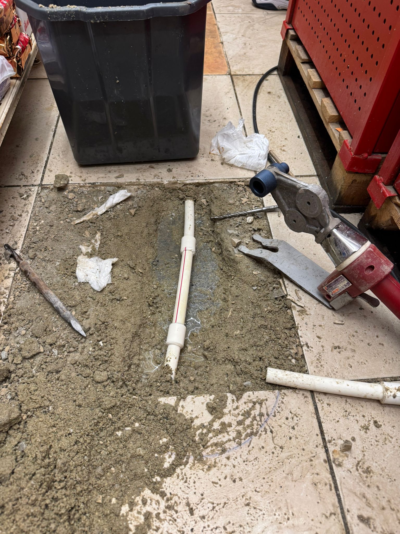 Tesisat çalışması